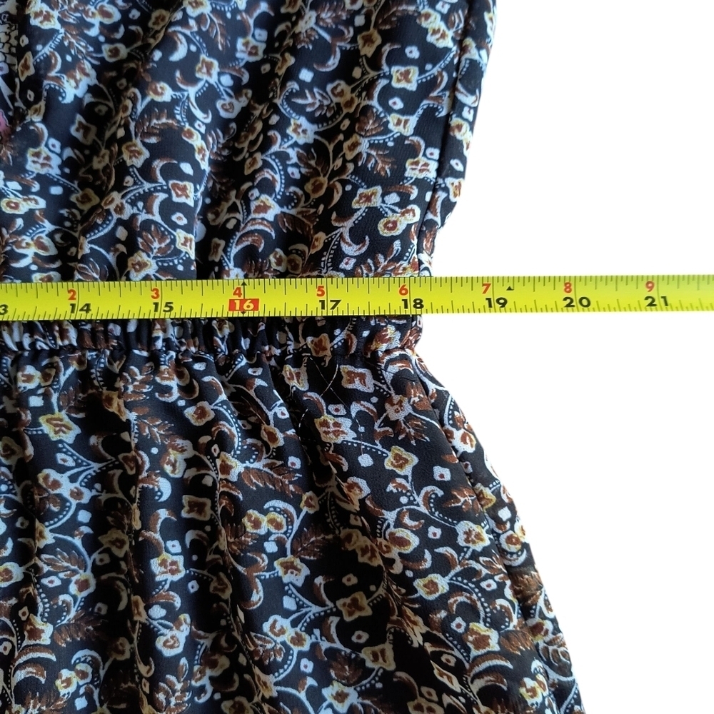 Knox Rose Boho Long Sleeve V-neck Floral Dress Size XXL - Picture 5 of 8
